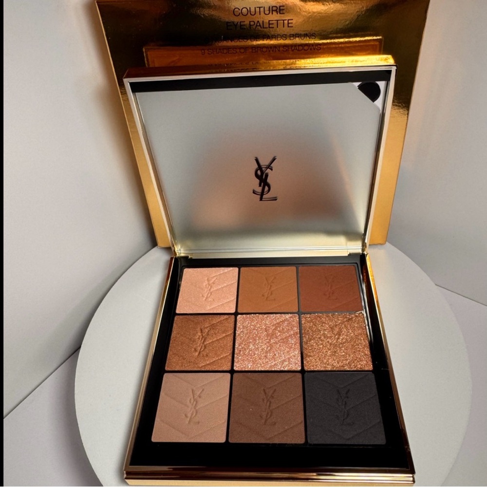 YSL Couture Nude Hours Eyeshadow Palette 9 Shades Brown Bronze Matte Shimmer